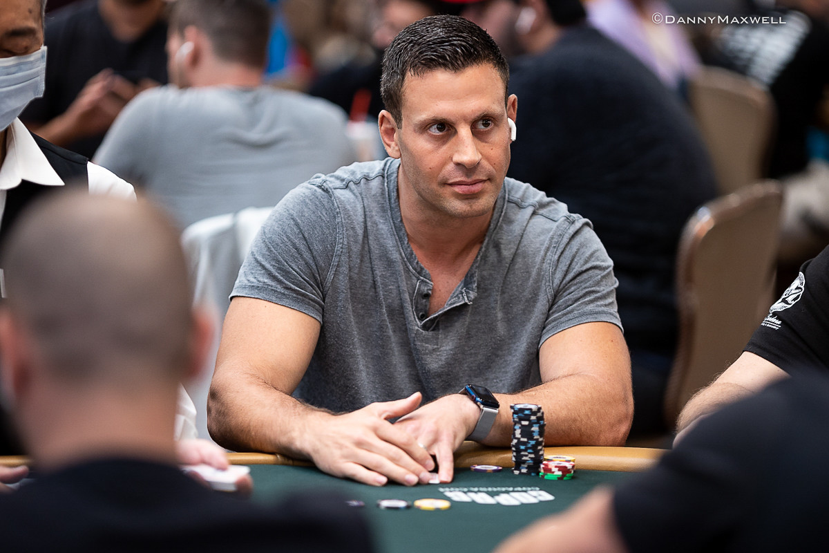 Garrett Adelstein at a poker table