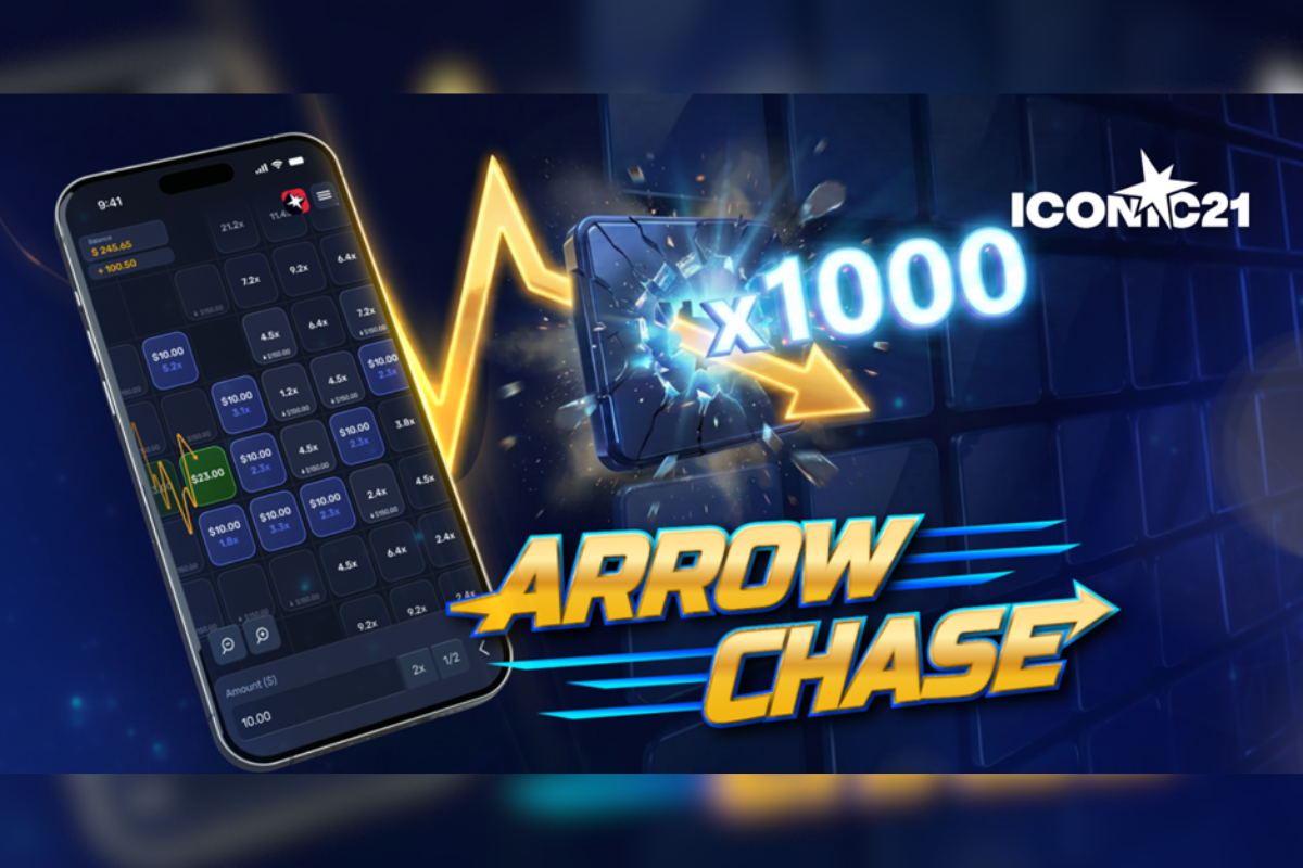 Screenshot of a continuous multiplayer online casino game with an arrow moving across multiplier blocks