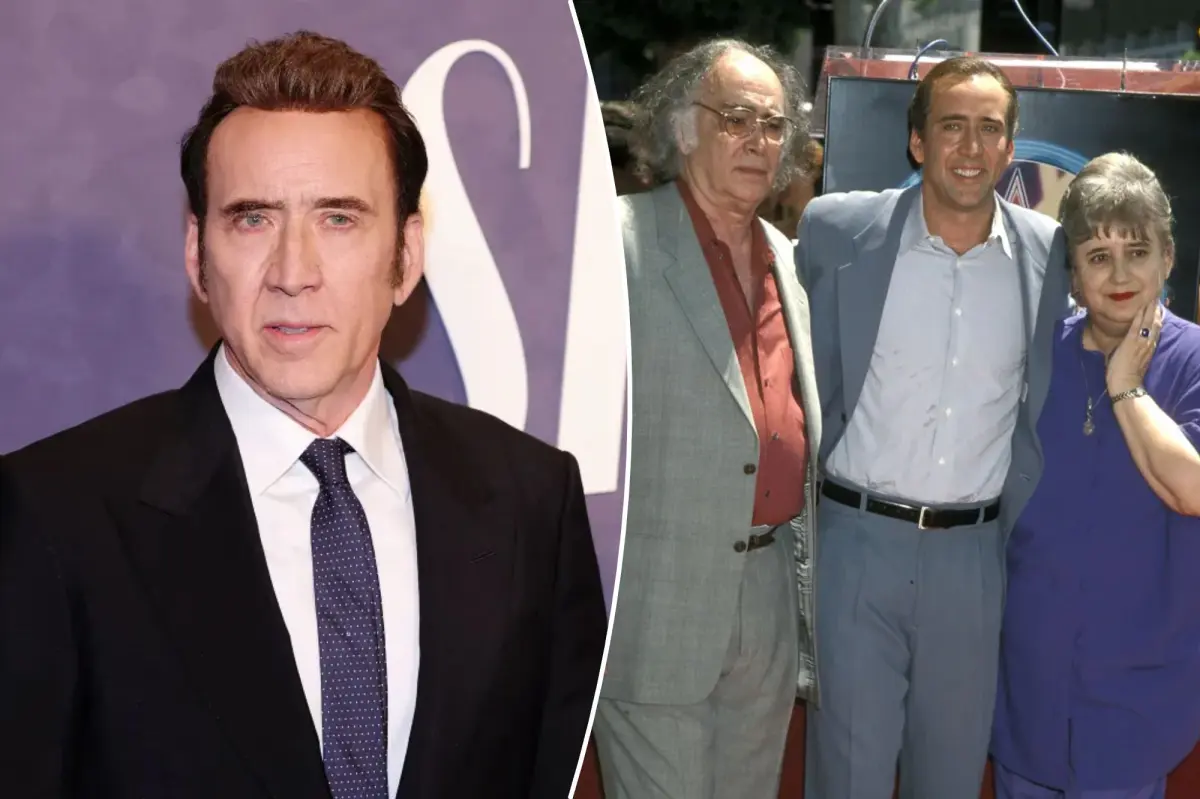 Actor Nicolas Cage in a posed portrait.