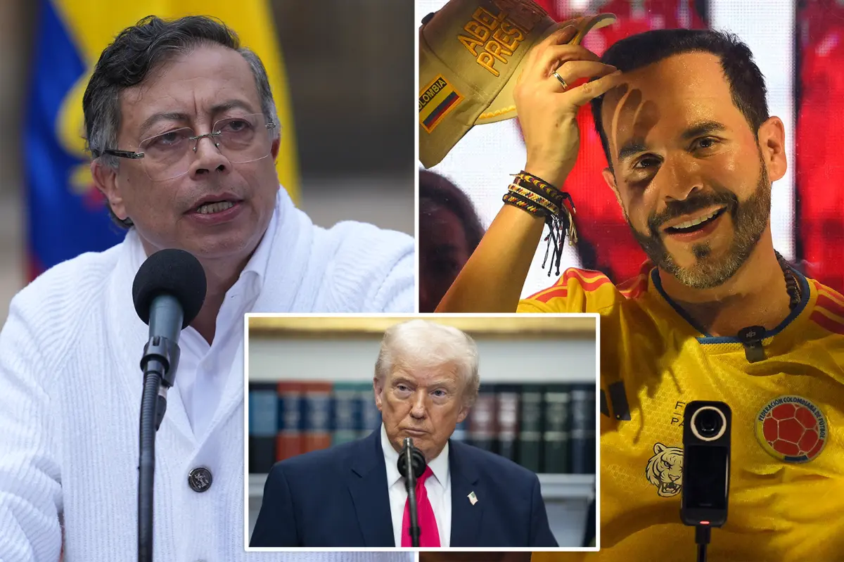 Voters cast ballots in Colombia's presidential election.