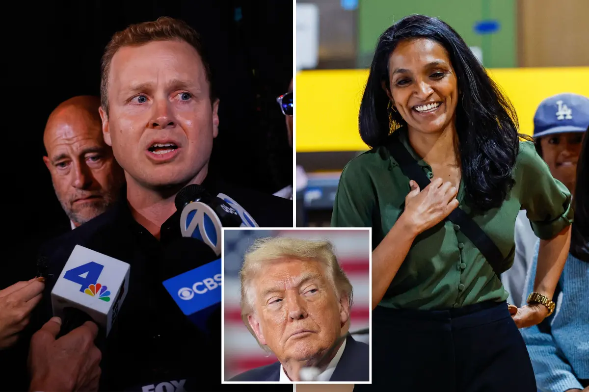 Photo of Donald Trump speaking passionately and an image of Spencer Pratt at a campaign event.