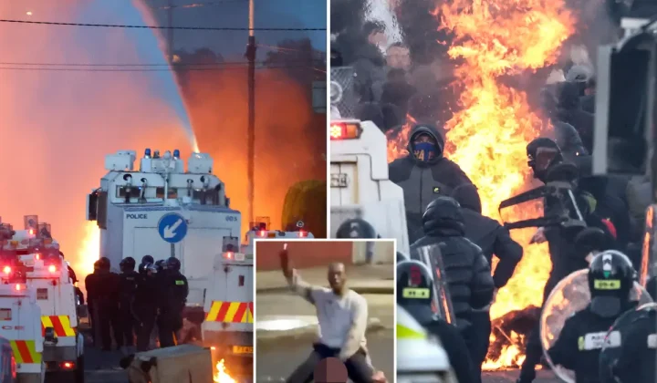 Belfast Unrest Erupts After Stabbing, Police Use Water Cannons