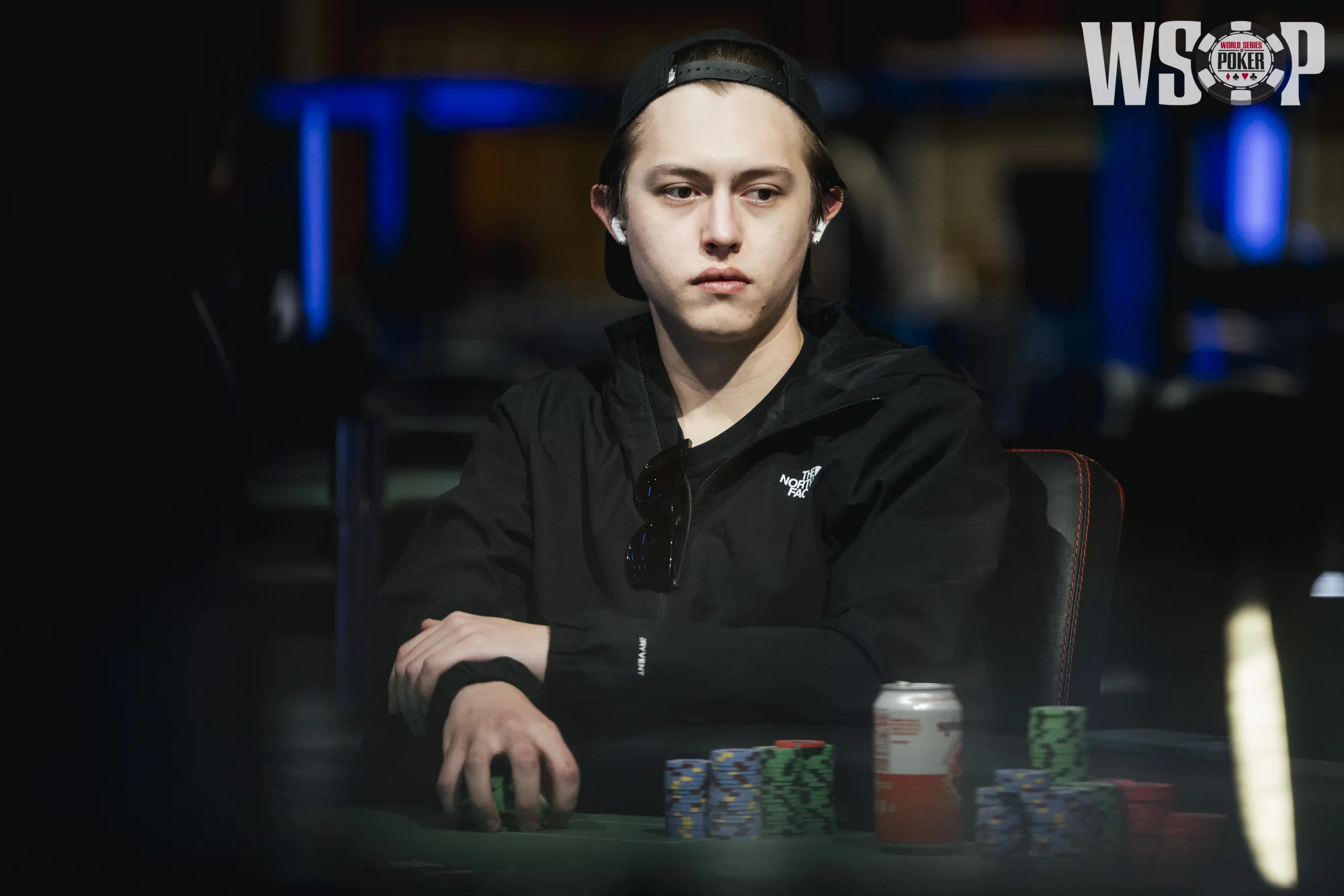 Erick Mossinger playing poker at the World Series of Poker