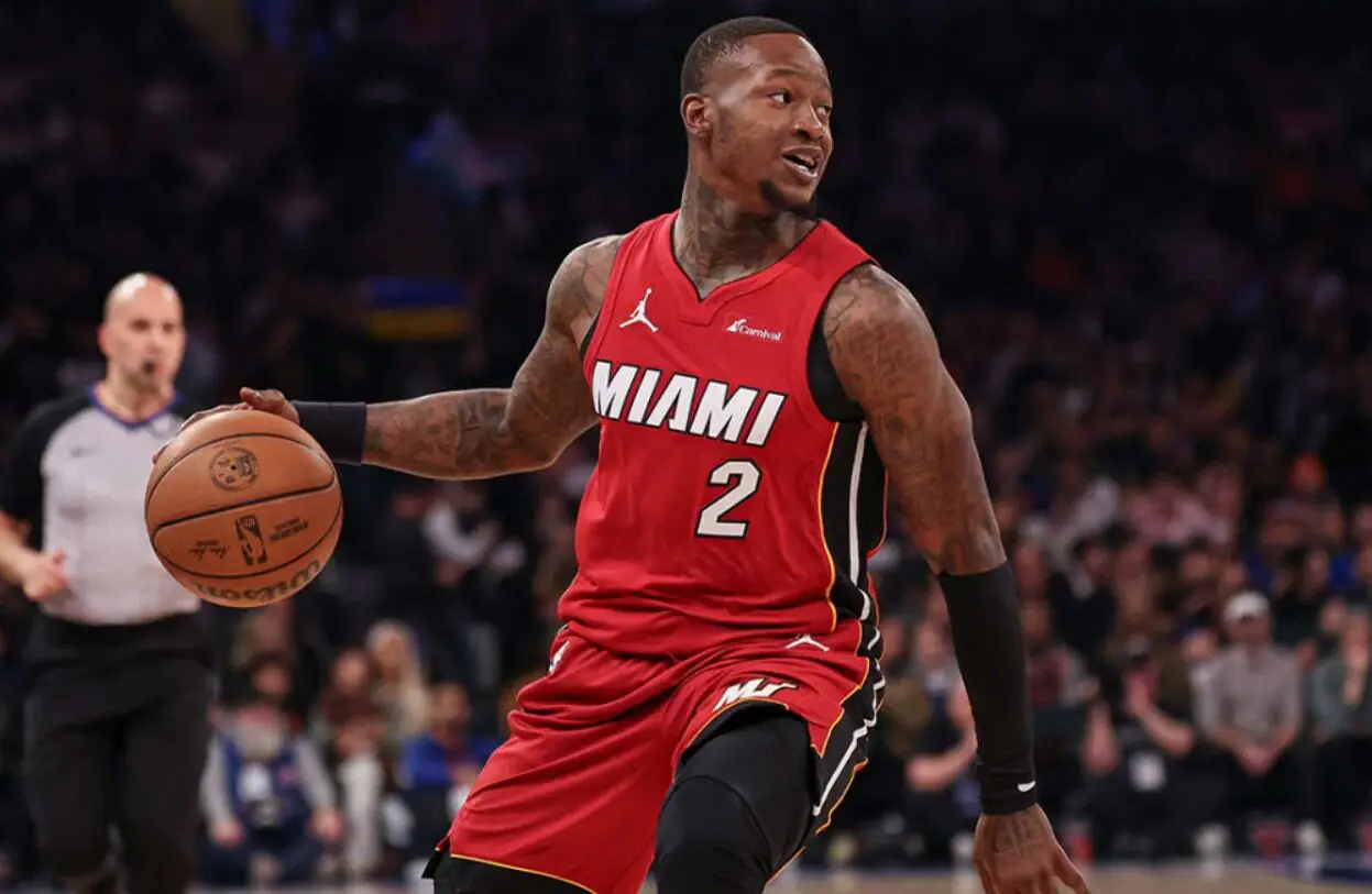 NBA player Terry Rozier in action on the court.