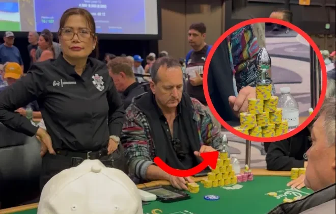 WSOP Player Facing Penalty for Inappropriate Card Protector
