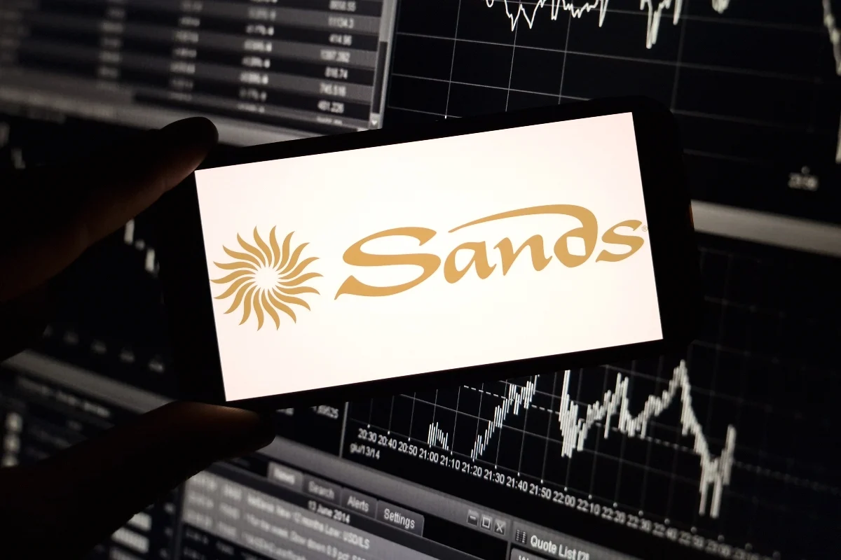 Exterior view of the Las Vegas Sands corporate headquarters building.