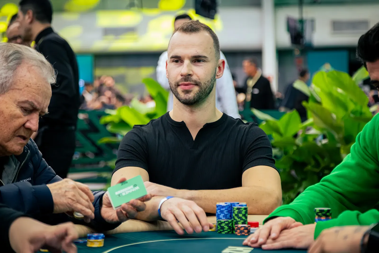 BSOP Winter tournament room with players seated at poker tables during the Grand High Roller event in São Paulo