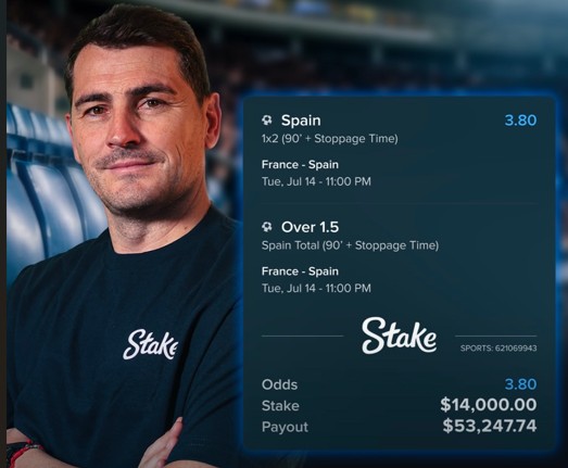 Iker Casillas Bets Big on Spain’s World Cup Run, Secures Substantial Winnings