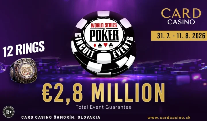 WSOP International Circuit Returns to Slovakia with €2.8 Million Guaranteed Prize Pool
