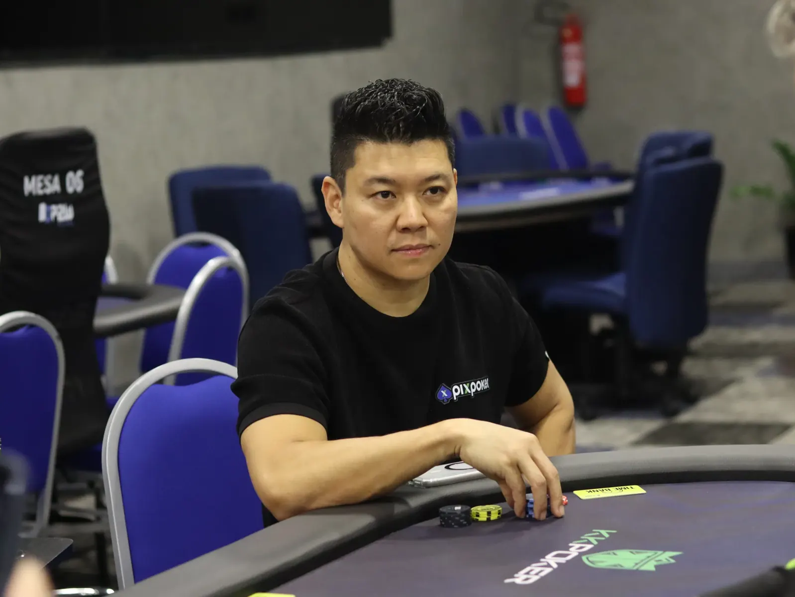 Fábio Murakami at P2W Palmas during the Circuito Tocantinense de Poker