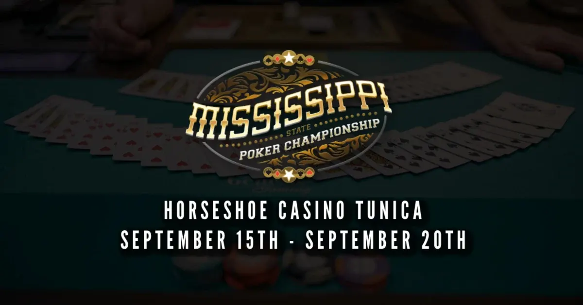 RGPS Mississippi Poker Championship Kicks Off September 15 at Horseshoe Tunica