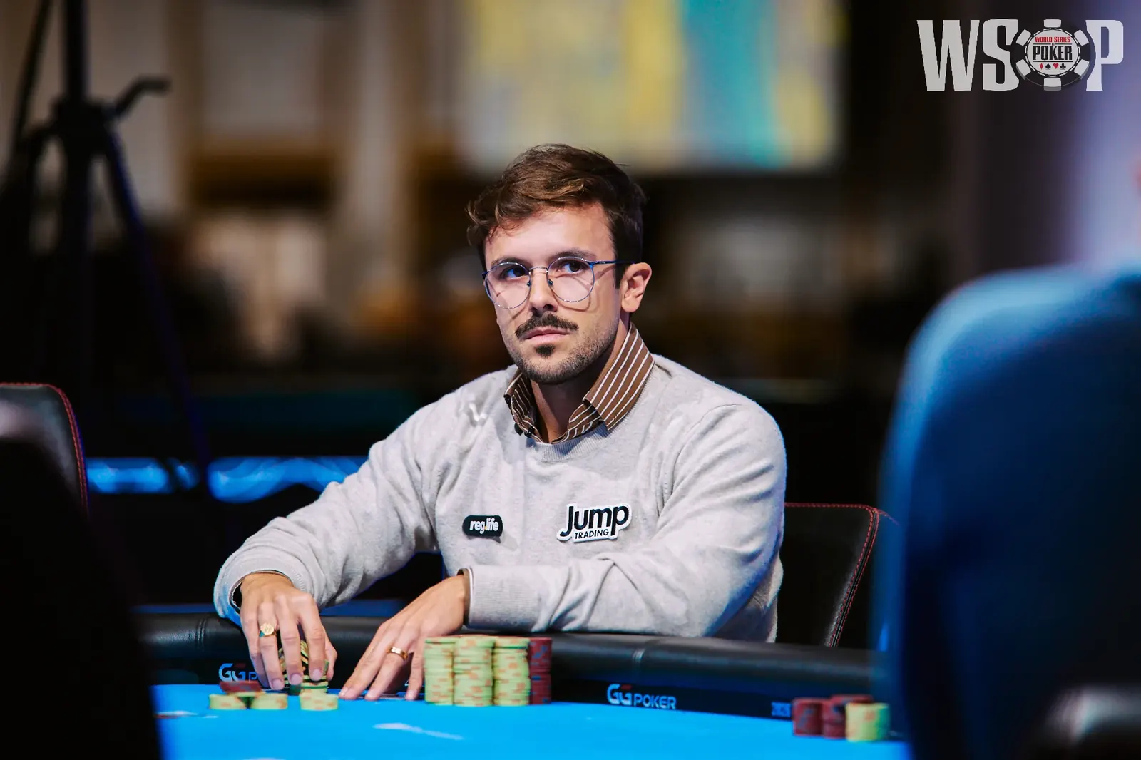 Yuri Dzivielevski competing in the ACR Poker Sunday High Roller tournament