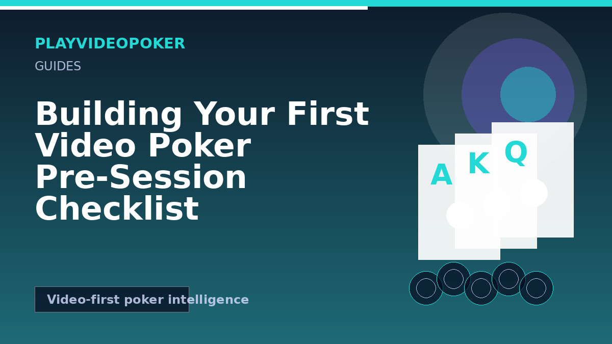 Building Your First Video Poker Pre-Session Checklist