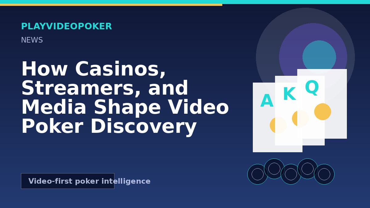How Casinos, Streamers, and Media Shape Video Poker Discovery