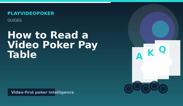 How to Read a Video Poker Pay Table