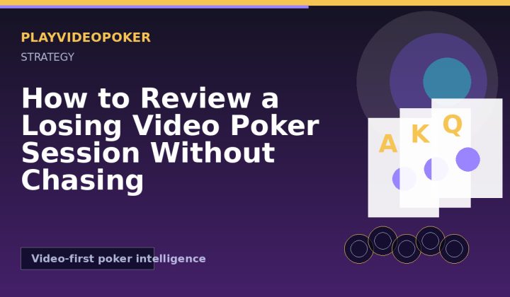 How to Review a Losing Video Poker Session Without Chasing