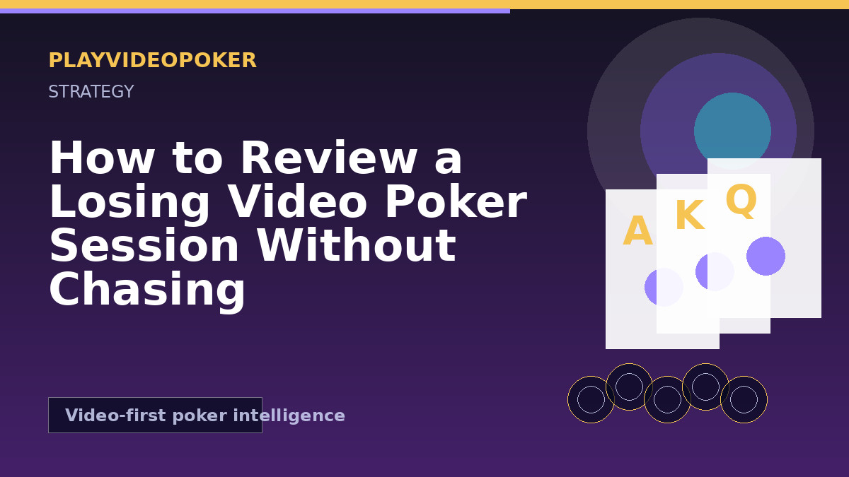How to Review a Losing Video Poker Session Without Chasing