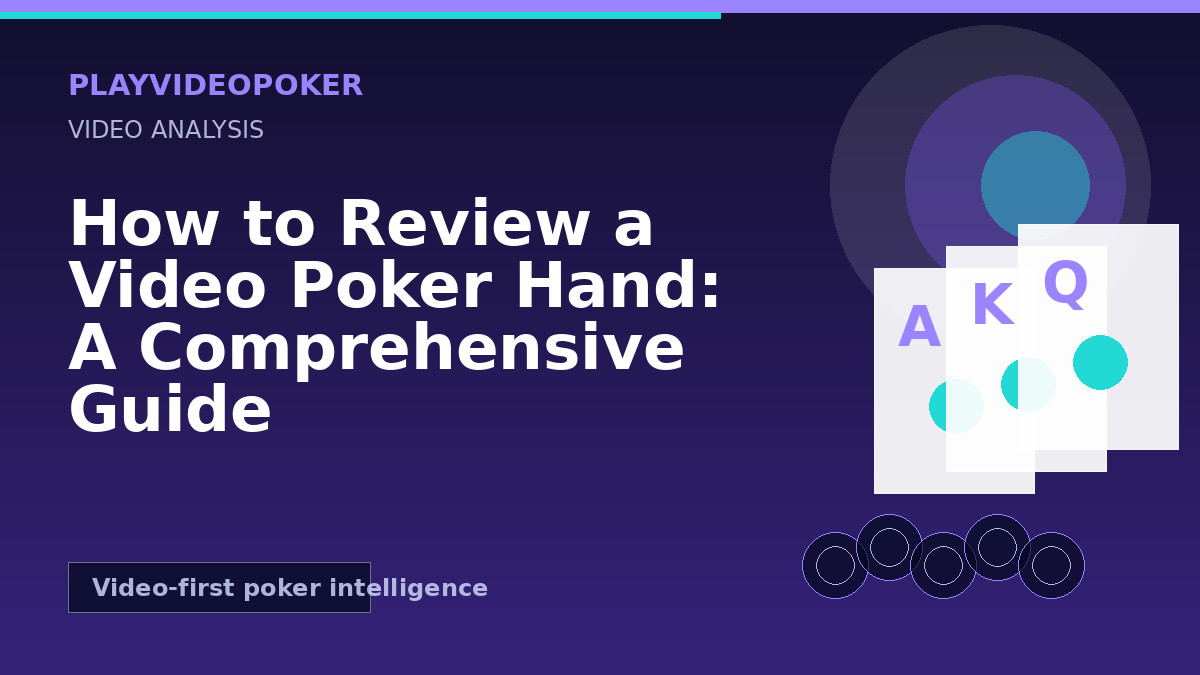 How to Review a Video Poker Hand: A Comprehensive Guide