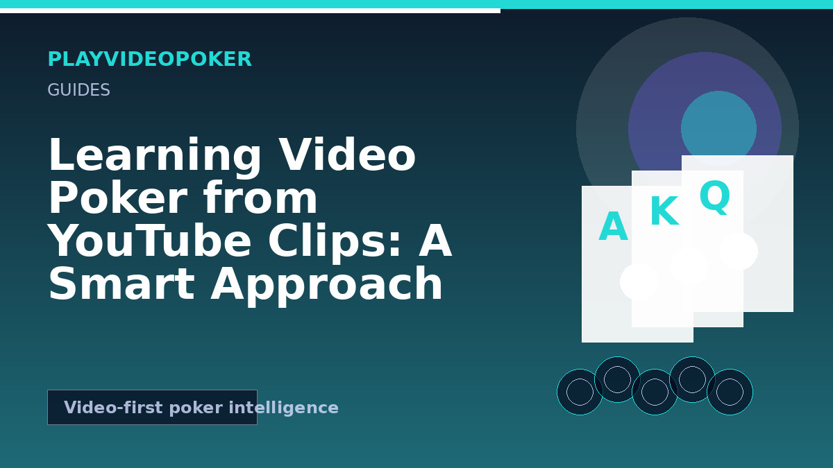 Learning Video Poker from YouTube Clips: A Smart Approach