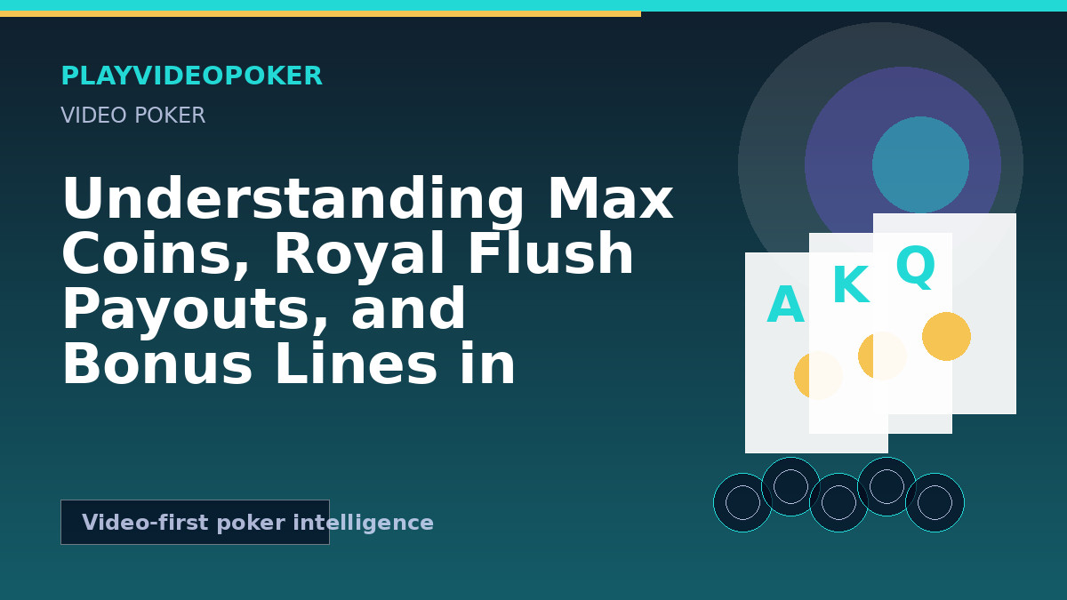 Understanding Max Coins, Royal Flush Payouts, and Bonus Lines in Video Poker